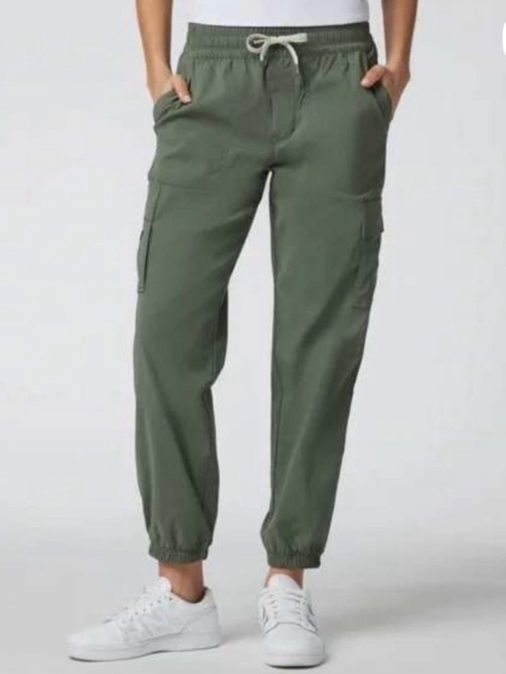 Vuori Scout Cargo Jogger Pant Vintage Army Sz S Womens Cargo Drawstring